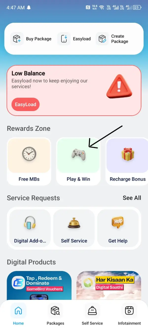 Find out the Play and Win Option