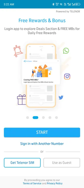 Log In to the account