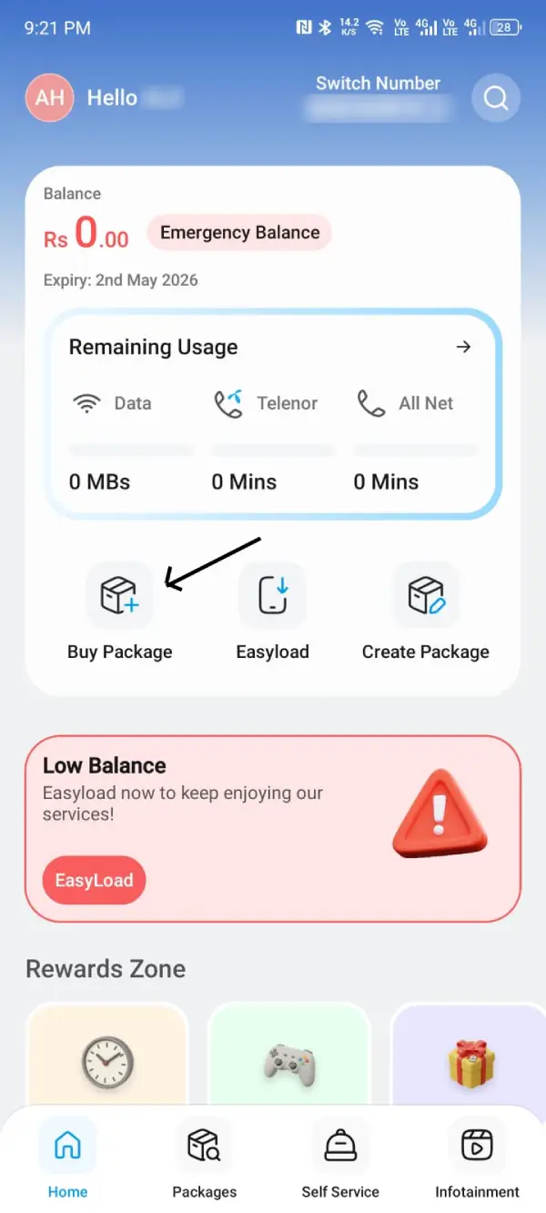 Activate Telenor SMS Package Through My Telenor App 2025